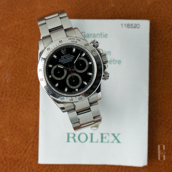 Rolex Daytona Steel Bezel Black Dial Set