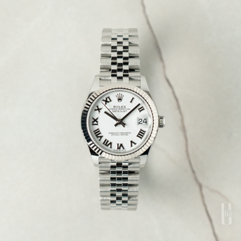 Rolex 278274 Datejust 31 White Roman Dial 