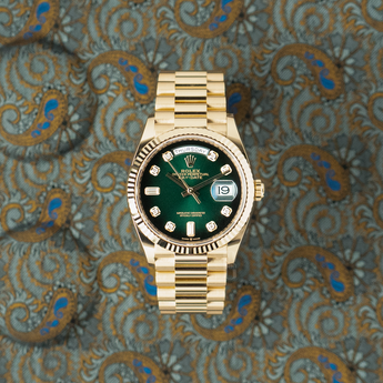 Rolex 128238 Day-Date 36 Ombre Green Dial