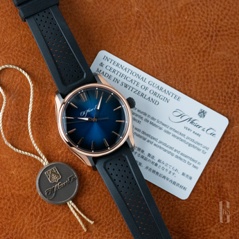 H. Moser & Cie Pioneer Centre Seconds Midnight Blue Fume dial Set
