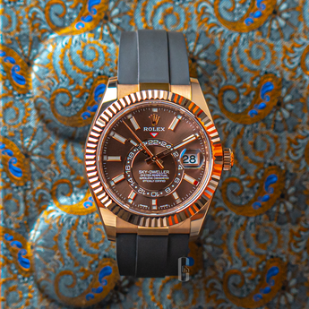 Rolex Sky-Dweller Rose Gold Chocolate Dial 326235