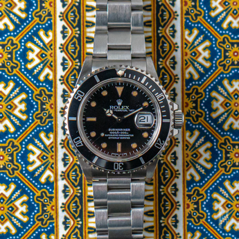 1992 Rolex Submariner Date 16610 Pumpkin Patina