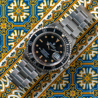 1992 Rolex Submariner Date 16610 Pumpkin Patina