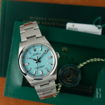 Rolex Oyster Perpetual 36 Tiffany Dial Set